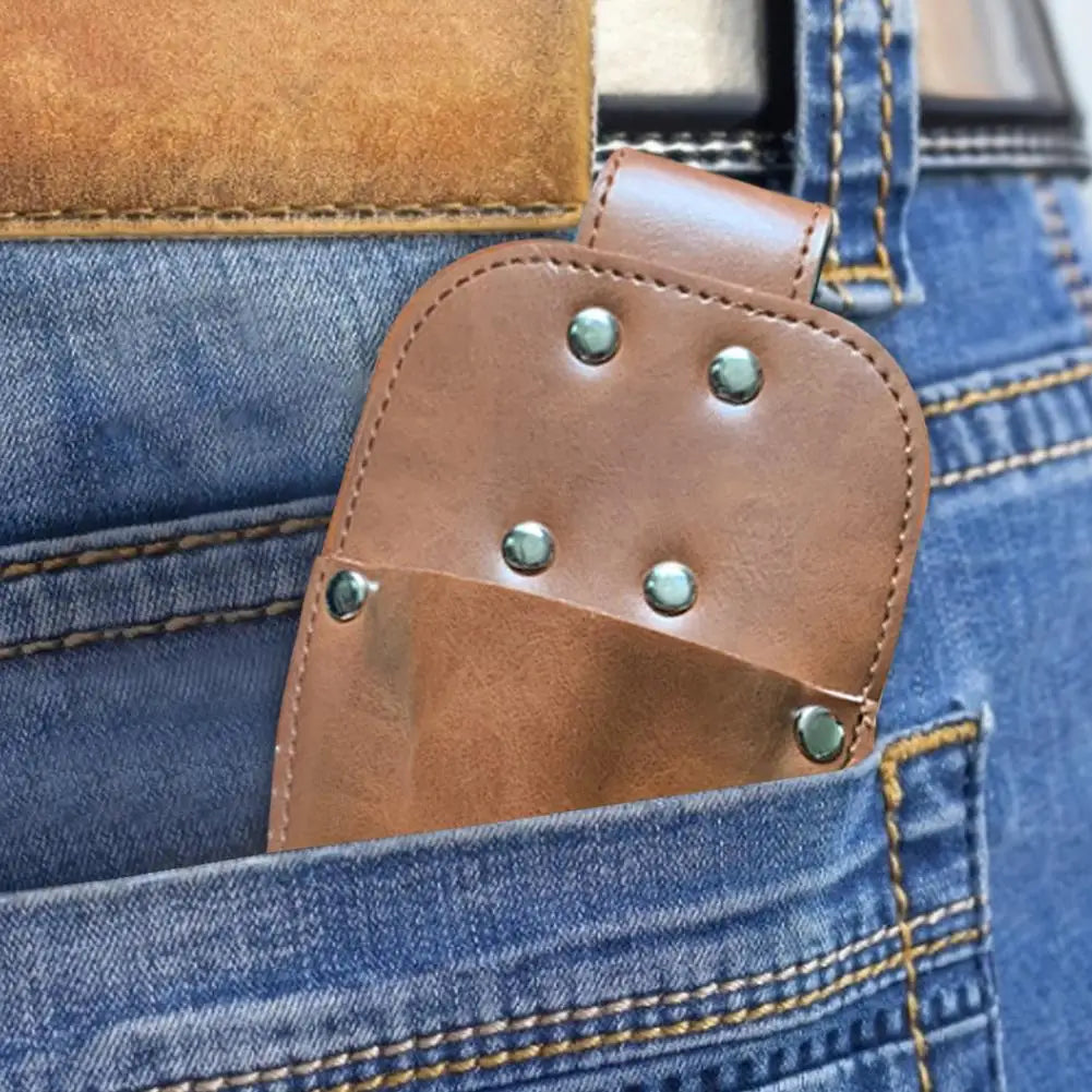 Gardening Pruner Shears Sheath Premium Leather Protective Case Cover Pruner Sheath Protective Leather Case Cover