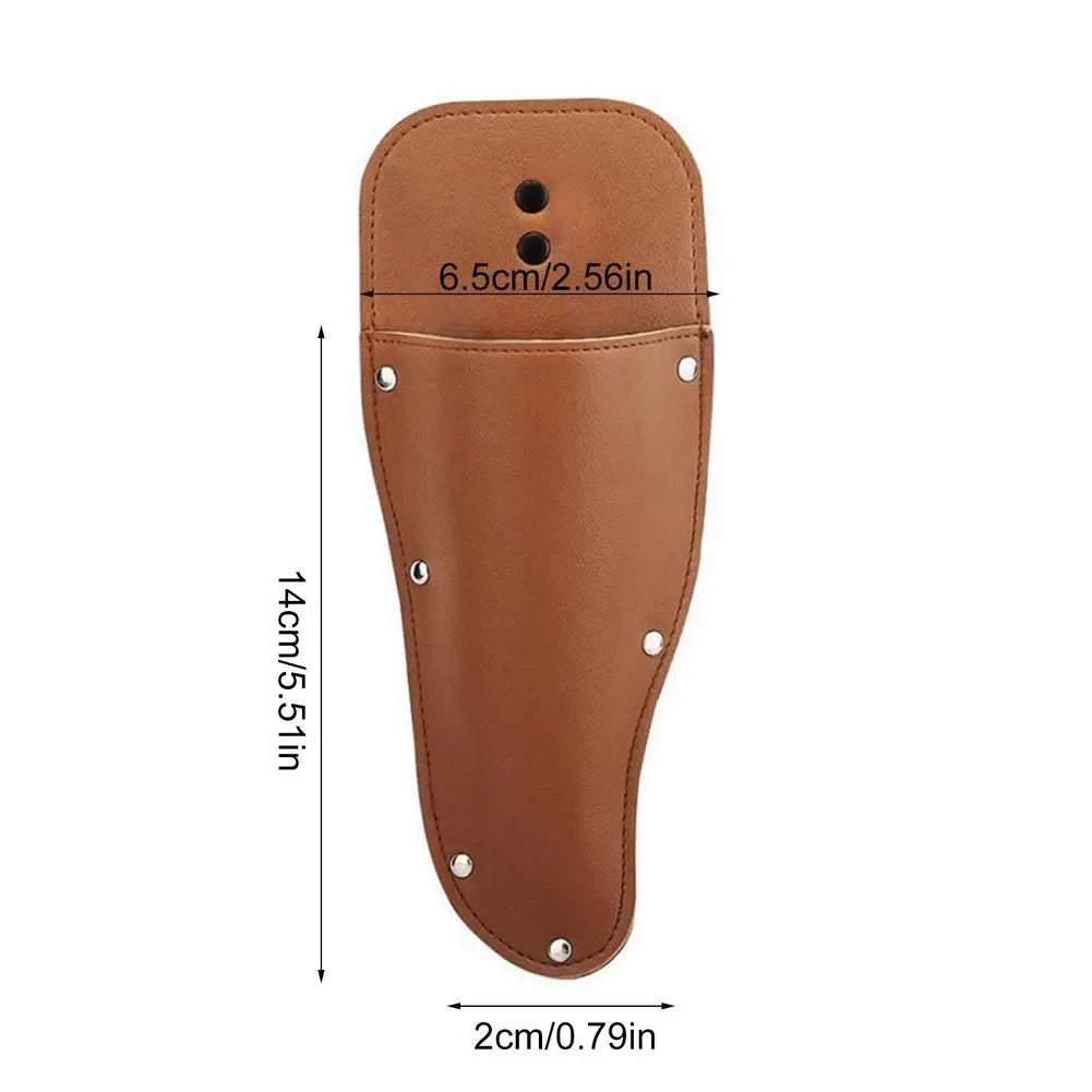 Gardening Pruner Shears Sheath Premium Leather Protective Case Cover Pruner Sheath Protective Leather Case Cover
